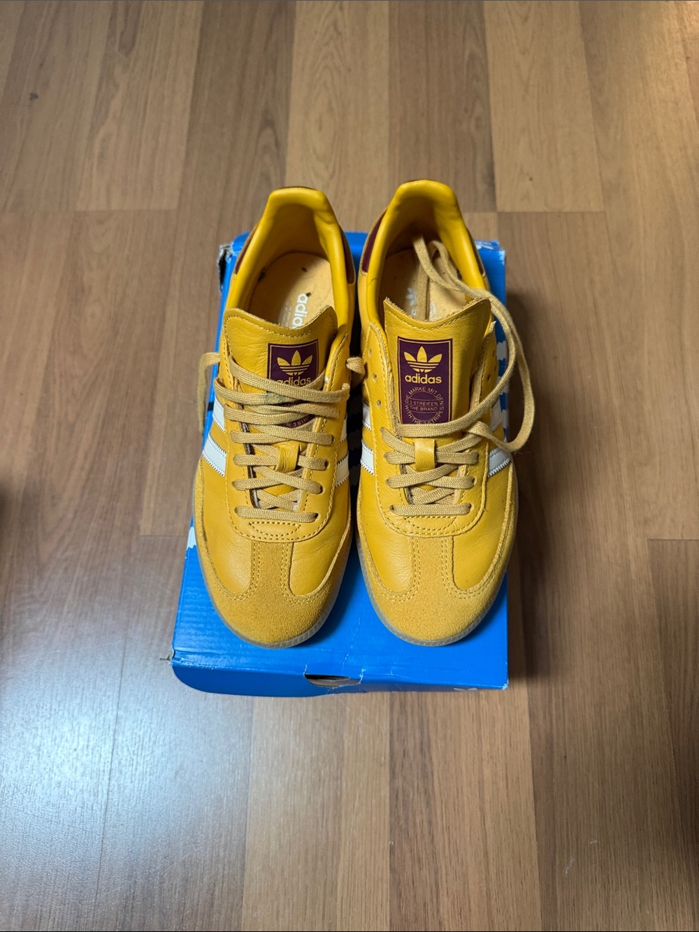 adidas Kids Yellow Retro Runner Sneakers